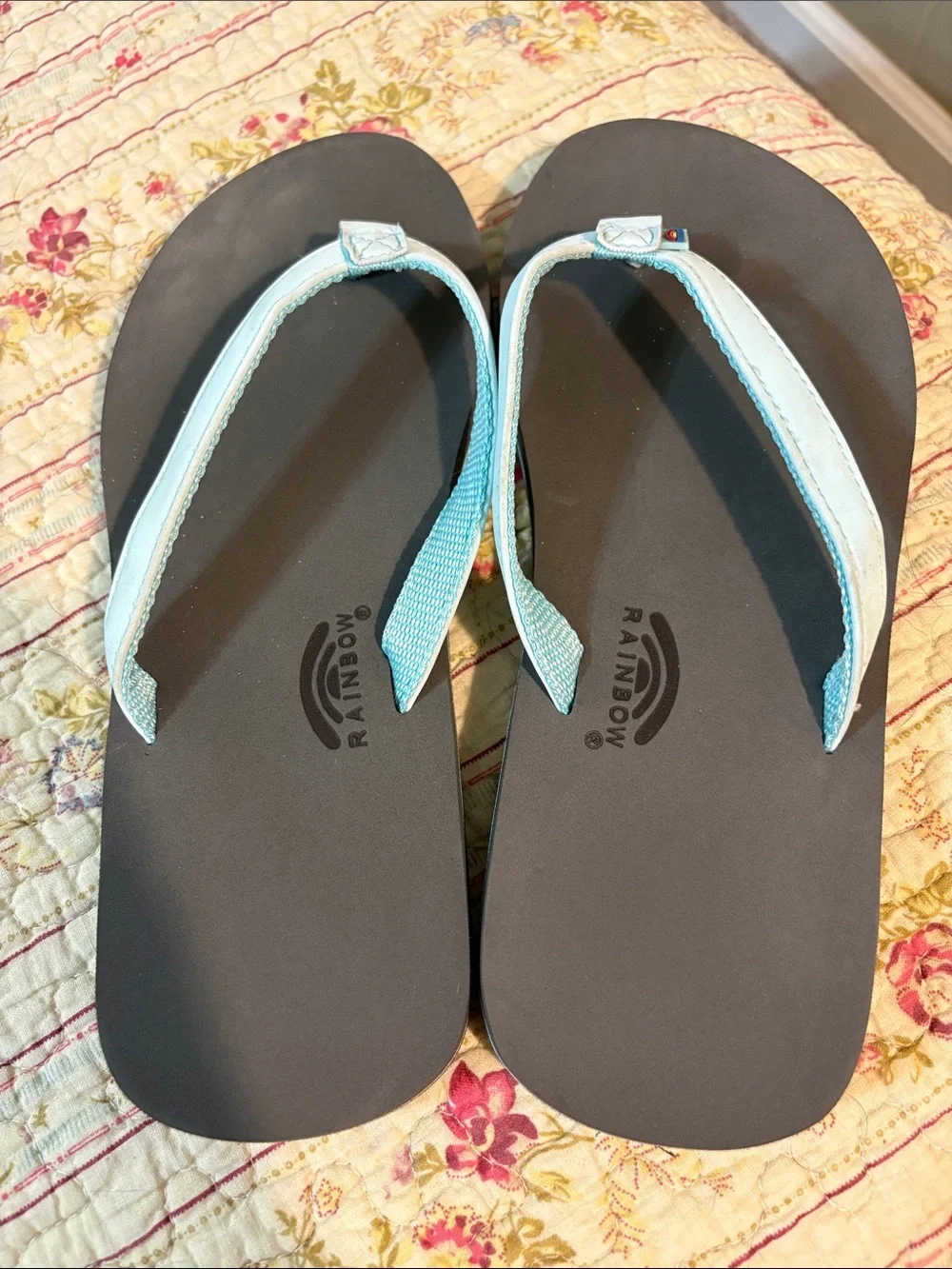 Rainbow Flip Flops